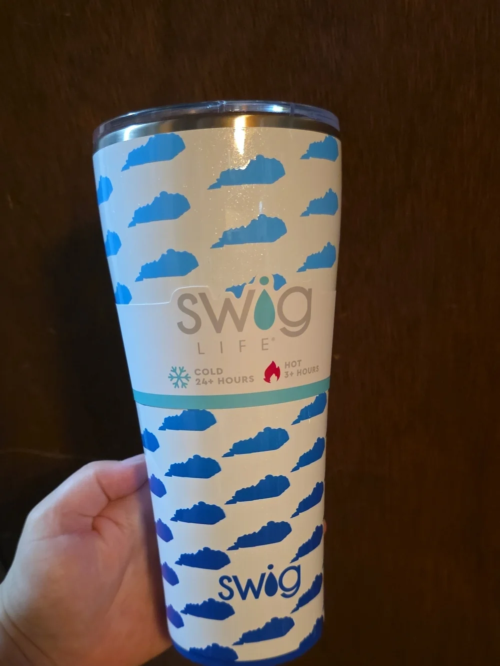 Swig Life Blue Patterned Insulated Tumbler